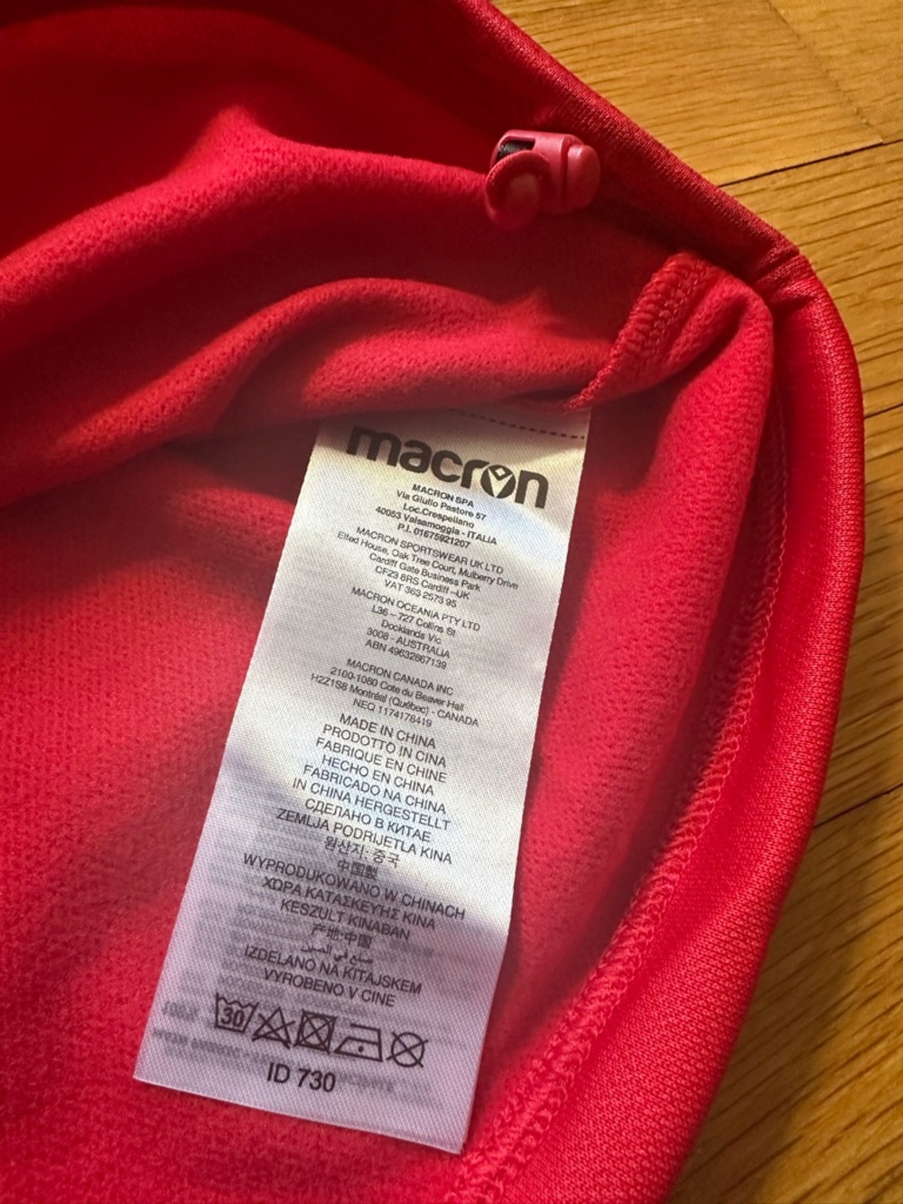 MACRON Red and White FCNE Quarter-Zip Pullover - Picture 6 of 9